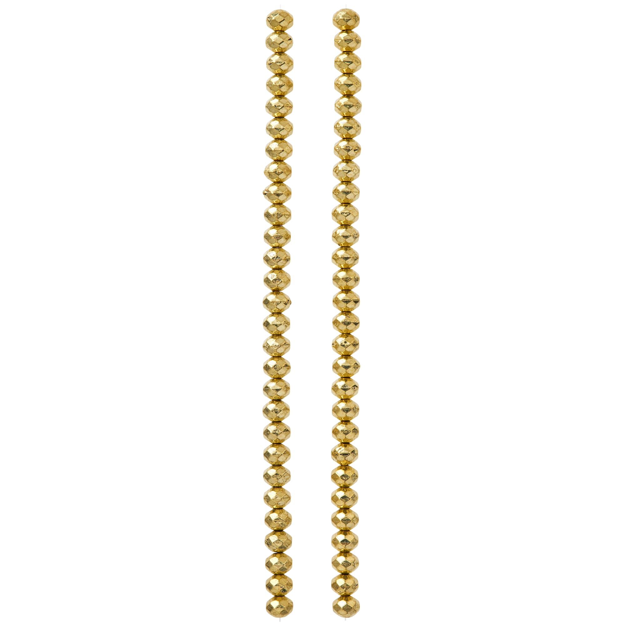 Hamilton Gold Antique Metal Rondelle Beads, 6mm by Bead Landing™